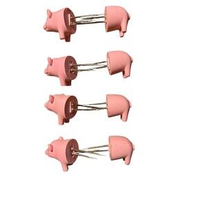 Pig Corn On The Cob Holders PIggy 4 Sets